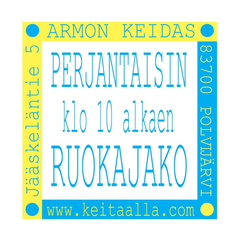 Perjantaisin klo 10&nbsp;ruokajako