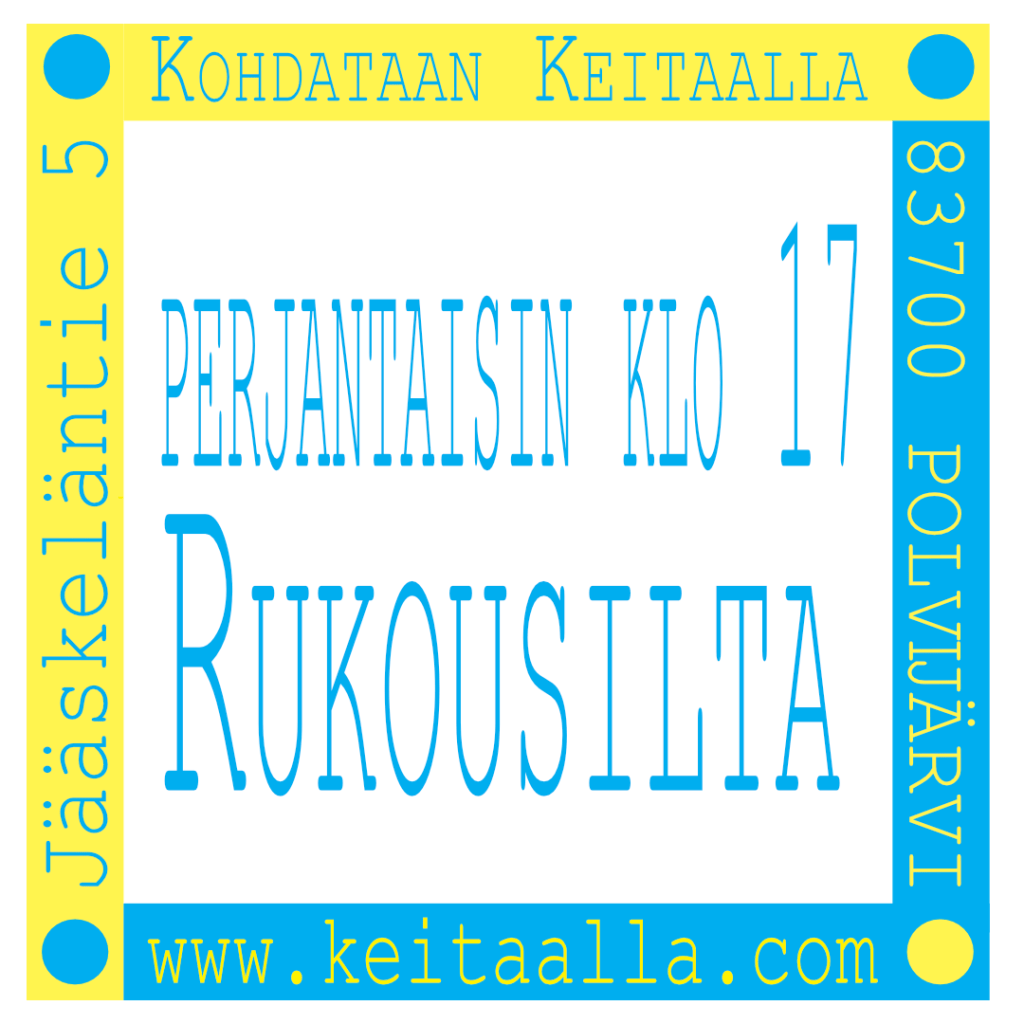 Perjantaisin klo 17&nbsp;rukousilta